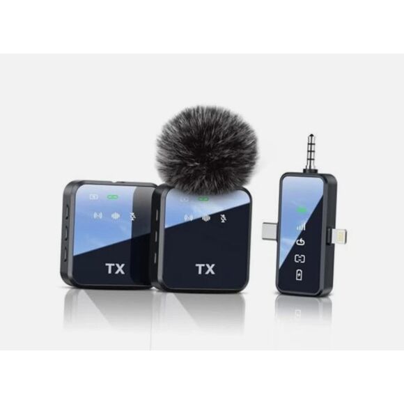 Wireless Microphone System with Receiver - Black - Picture 1 of 7